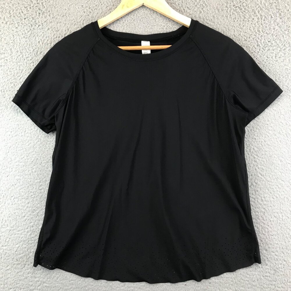 Lululemon Quick Pace Short Sleeve Size 8  Black